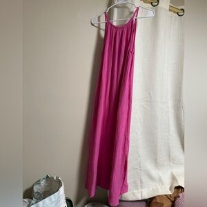Universal Thread Hot Pink Maxi Dress-Style Skirt